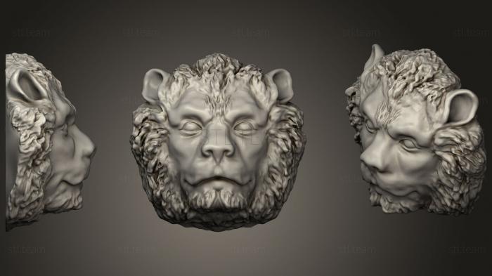 3D model Lion Bas Relief (STL)
